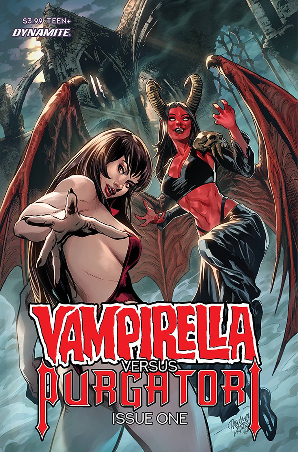 VAMPIRELLA VS PURGATORI #1 CVR B PAGULAYAN - Comicbookeroo Australia