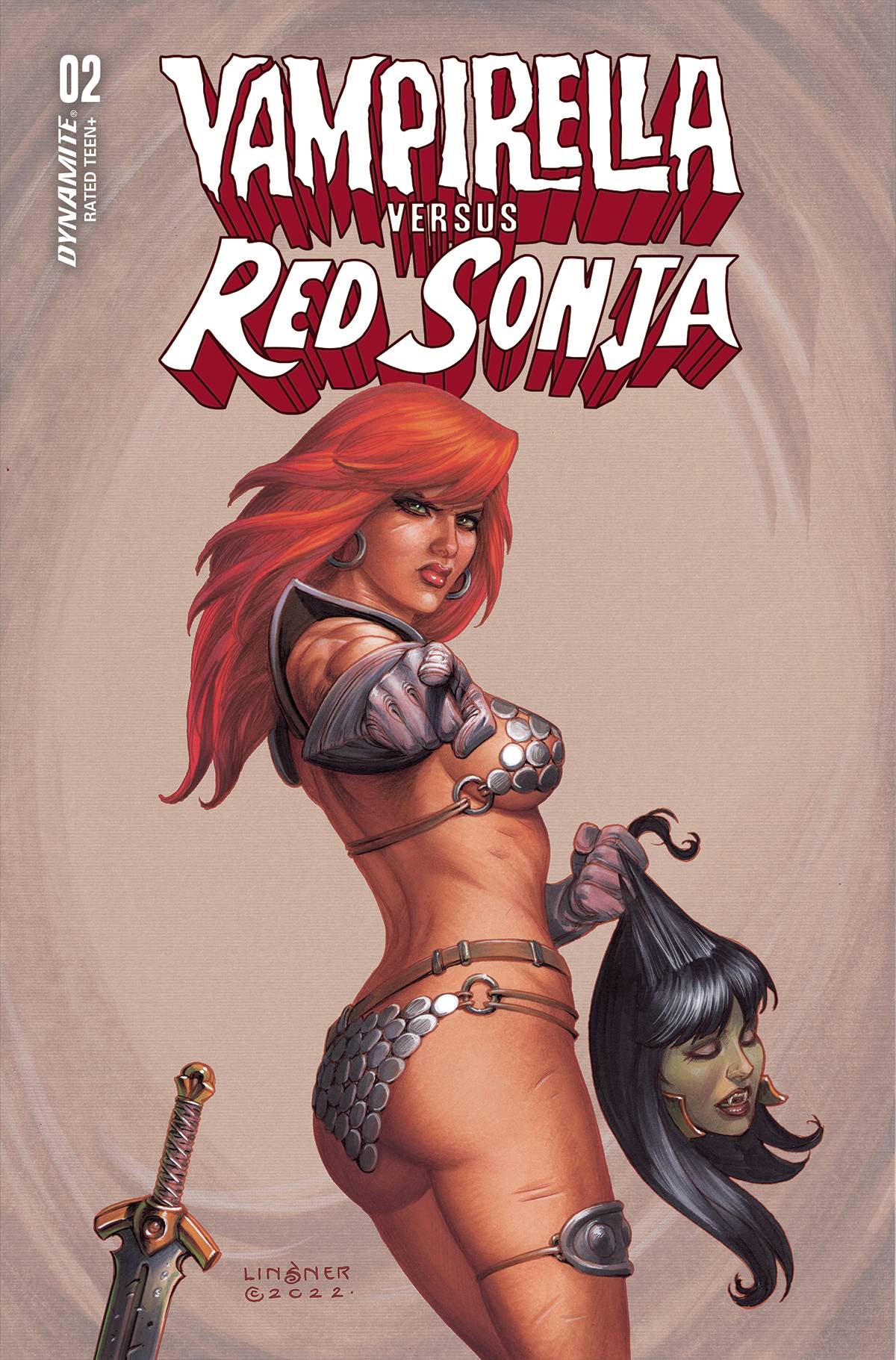 VAMPIRELLA VS RED SONJA #2 CVR B LINSNER - Comicbookeroo Australia