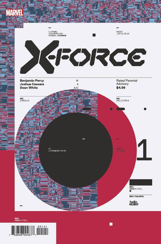 X-FORCE #1 1:10 MULLER DESIGN INCV DX - Comicbookeroo Australia
