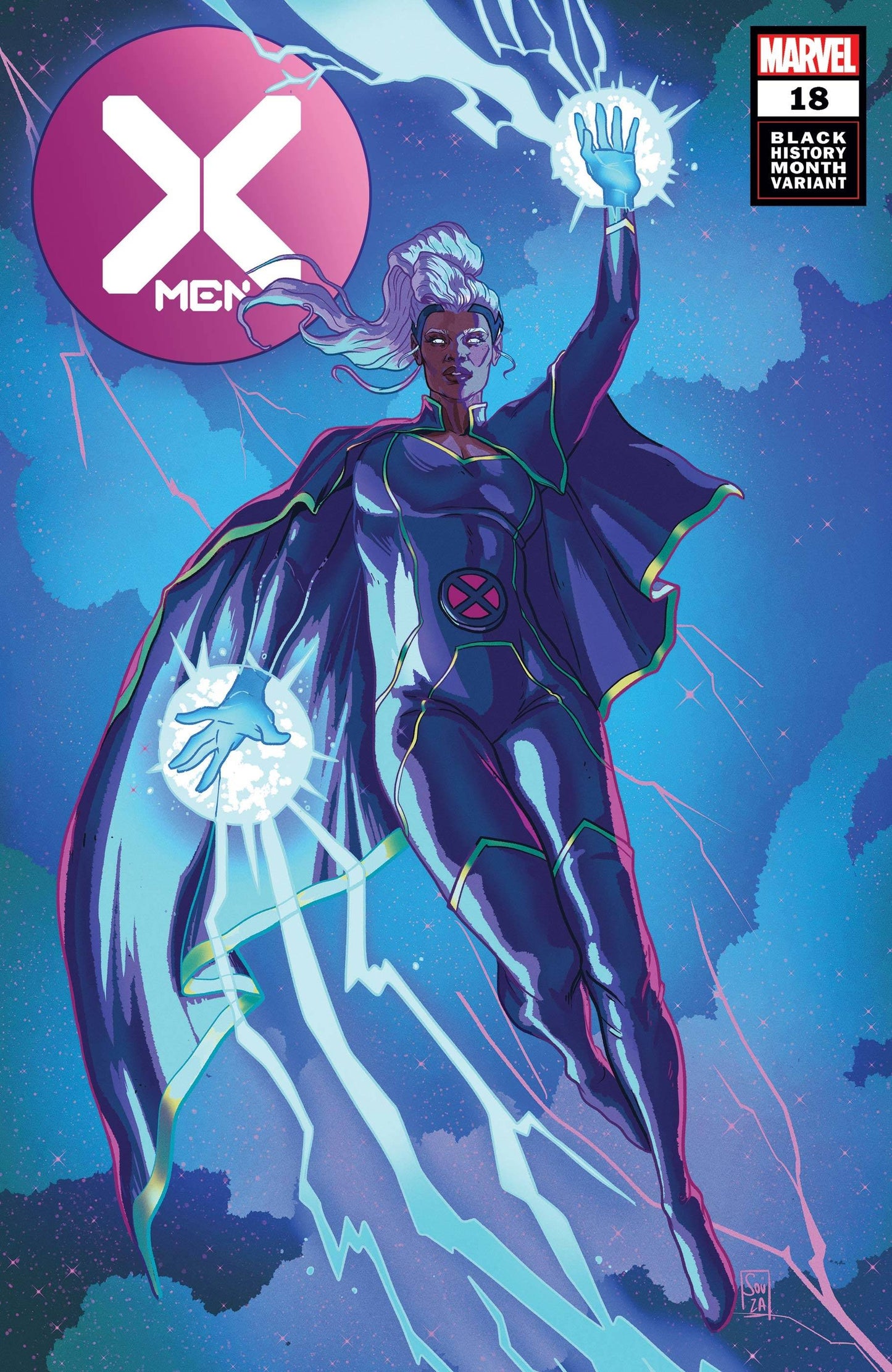 X-MEN (2019) #18 SOUZA STORM BLACK HISTORY MONTH VAR - Comicbookeroo Australia