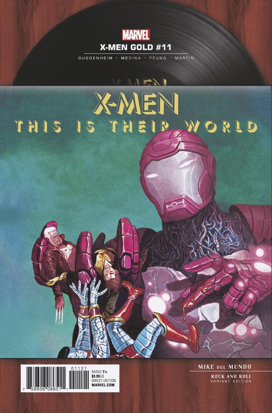 X-MEN GOLD #11 1:5 DEL MUNDO ROCK N ROLL INCV - Comicbookeroo Australia